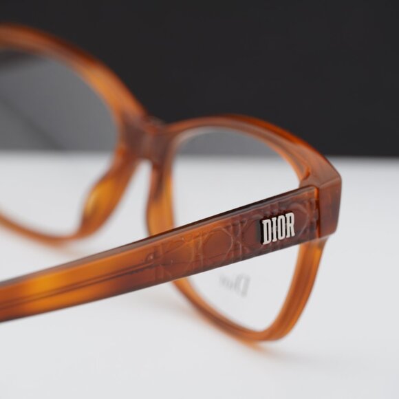 Dior LADYDIORO 2 0SX7 00 Rectangle Eyeglasses 52mm - Havana - Picture 6 of 11